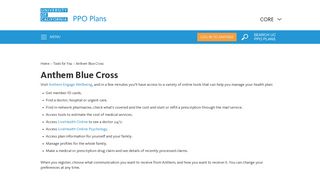 Anthem Blue Cross | University of California PPO Plans