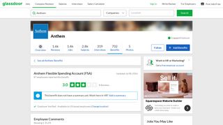 Anthem Employee Benefit: Flexible Spending Account (FSA) | Glassdoor