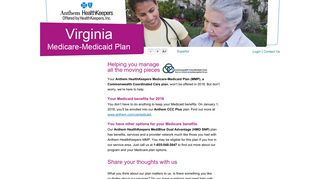 Virginia CCC - Anthem HealthKeepers - Anthem Medicaid