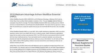 2018 Anthem MediBlue Essential (HMO) H3655-032 By Anthem Blue ...