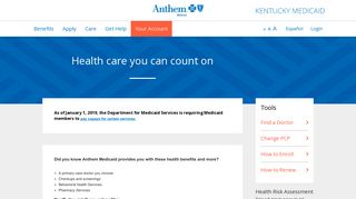 Home | Anthem BlueCross BlueShield - Kentucky Medicaid