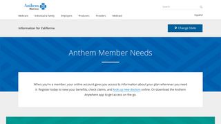 Anthem California Member Benefits: Pay Bill, Change Coverage & More
