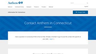 Contact Anthem in Connecticut: Phone & Email Support | Anthem.com