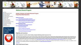 Wellness Reward Program - NH Dept. of Administrative Services
