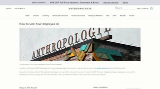 URBN Employee - Anthropologie