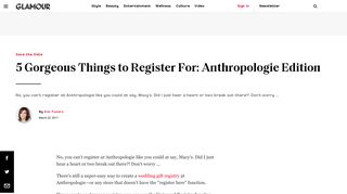 5 Gorgeous Things to Register For: Anthropologie Edition - Glamour