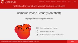 Cerberus security: Antitheft, Persona, Kids