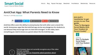 AntiChat App: What Parents Need to Know - SmartSocial