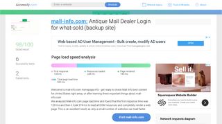 Access mall-info.com. Antique Mall Dealer Login for what-sold ...