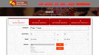 Search - Anuraga Matrimony