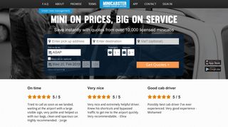 Minicabster, Get minicab quotes from London and the UK fast