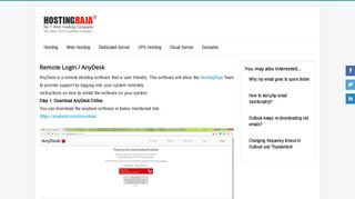Remote Login / AnyDesk - HostingRaja Wiki