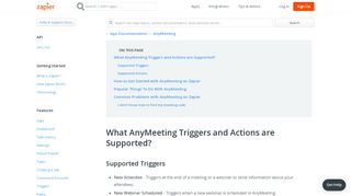 AnyMeeting - Integration Help & Support | Zapier