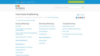 Intermedia AnyMeeting - Intermedia Knowledge Base