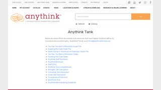 Anythink Tank | Anythink Libraries