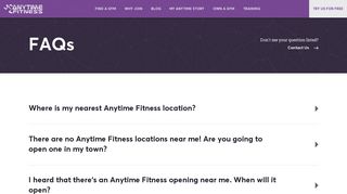 Frequently Asked Questions | Anytime Fitness