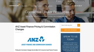 ANZ Asset Finance Pricing & Commission Changes - Blog - Connective