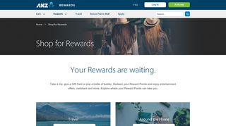 ANZ Rewards - Redeem for Rewards