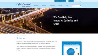 Global Online Payment Solutions for Merchants and ... - CyberSource