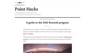 A guide to the ANZ Rewards program - Point Hacks