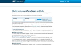 KiwiSaver Account Portal Login and Help - ANZ