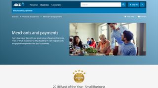 Merchant and payments | ANZ