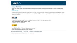 About This Site - ANZ Broker - Portal
