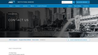 Contact ANZ in Singapore
