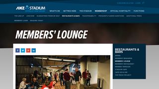 Official Members Lounge | ANZ Stadium Sydney - ANZ Stadium