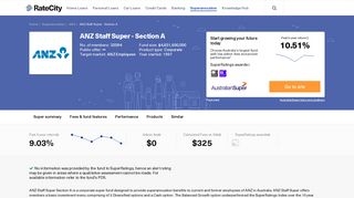 ANZ ANZ Staff Super - Section A | Review & Compare Superannuation ...