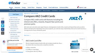ANZ Credit Cards Comparison & Reviews | finder.com.au