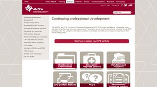 Continuing professional development - ANZCA