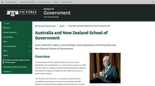 Australia and New Zealand School of Government | School of ...