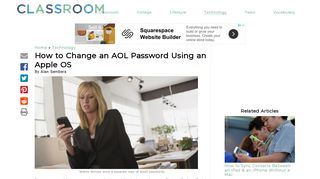 How to Change an AOL Password Using an Apple OS | Synonym