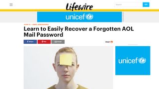 How to Recover a Forgotten AOL Mail Password - Lifewire