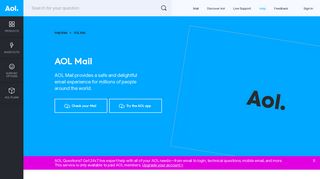 AOL Mail - AOL Help