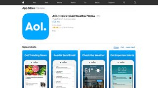 AOL: News Email Weather Video on the App Store - iTunes - Apple
