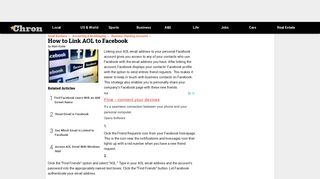 How to Link AOL to Facebook | Chron.com