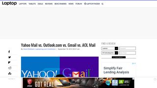 Yahoo Mail vs. Outlook.com vs. Gmail vs. AOL Mail - Laptop Mag