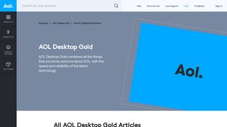 AOL Desktop Gold Articles - AOL Help
