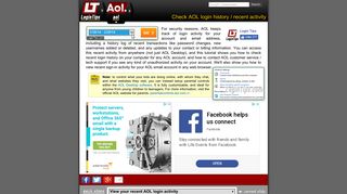 Check AOL login history / recent activity - Login Tips
