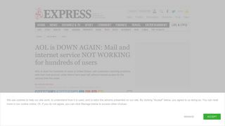 AOL is DOWN AGAIN: Mail and Internet service NOT WORKING for ...