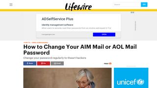 How to Change Your AIM Mail or AOL Mail Password - Lifewire
