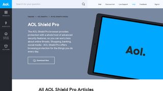 AOL Shield Pro - AOL Help