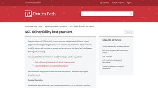 AOL deliverability best practices – Return Path Help Center