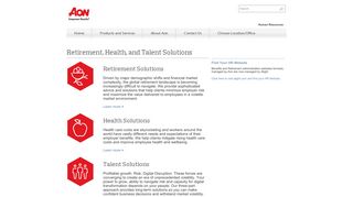 Retirement, Health, and Talent Solutions | Aon