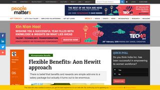 Article: Flexible Benefits: Aon Hewitt approach — People Matters