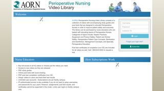 AORN Perioperative Nursing Video Library - Cine-Med