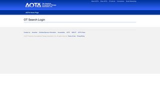 AOTA - OT Search Login Results