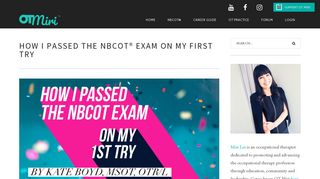 How I Passed the NBCOT® Exam On My First Try - OT Miri